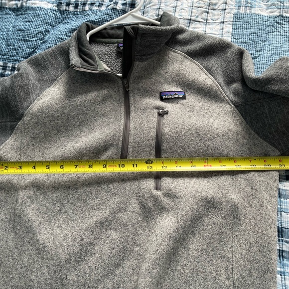 Patagonia Men’s medium Better Sweater 1/4 Zip Fleece Two tone gray - Picture 5 of 5